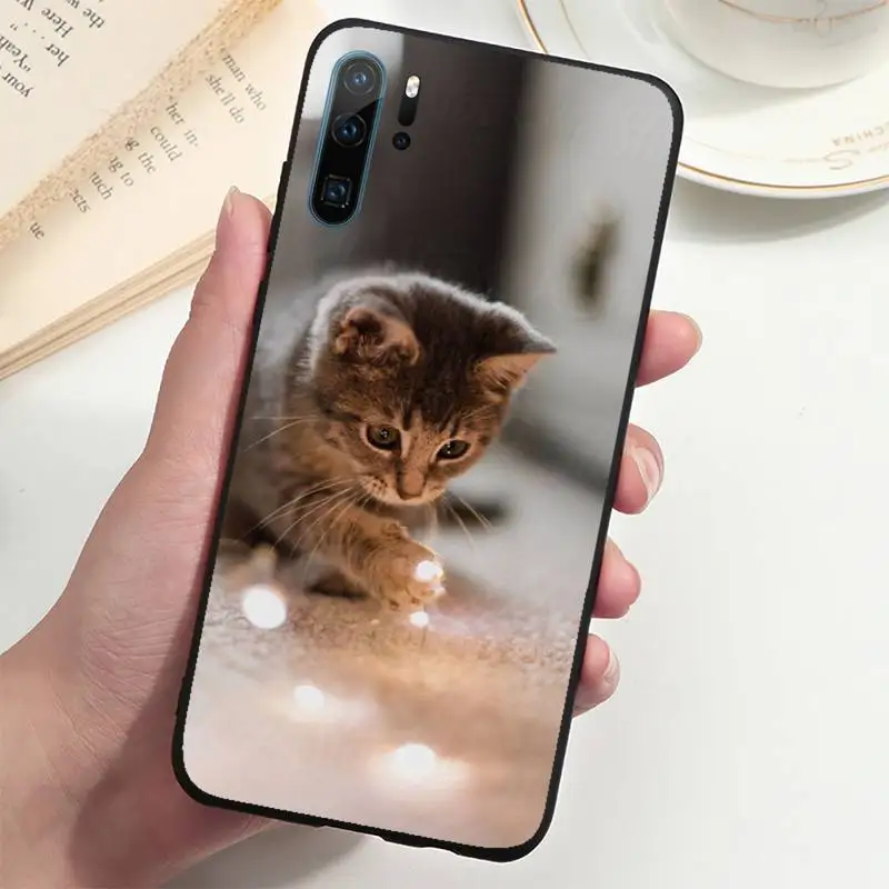

Cute little cat Phone Cases For Huawei P20 P30 P40 lite Pro P Smart 2019 Mate 10 20 Lite Pro Nova 5t