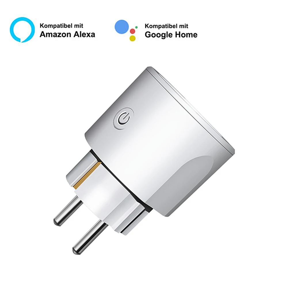 

1Pcs EU Smart Plug Lightweight Gadgets 2.4G WiFi Smart Outlet Easily Carrying for Alexa Google Assistant No Hub Required