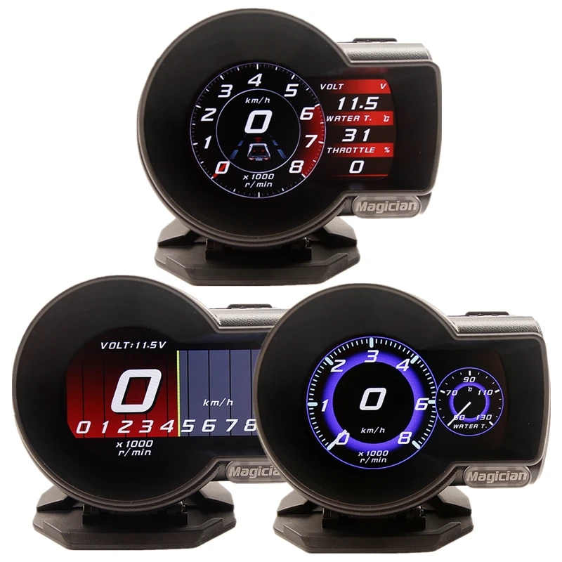 Профессиональный волшебник OBD Автомобильный цифровой измеритель напряжения