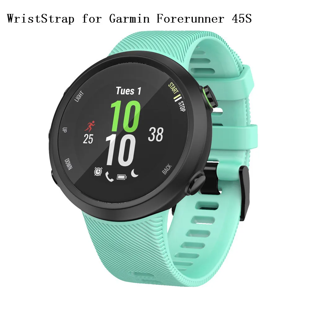 Спортивный ремешок для часов Garmin Forerunner 45 S мягкий силиконовый сменный умных