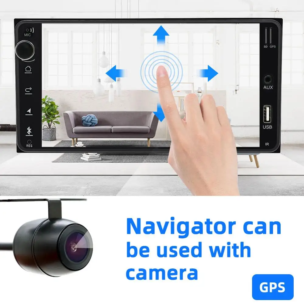 Автомобильный мультимедийный плеер Bosion 2 din Android 9 0 4 ядра для Toyota Hilux VIOS Old Camry Prado RAV4