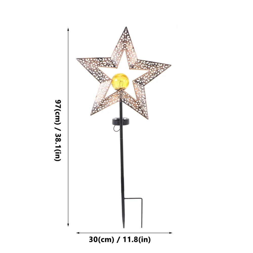 

1pc Solar Lamp Decor Outdoor Star Lamp Hollow-out Star Solar Light Scene Decor