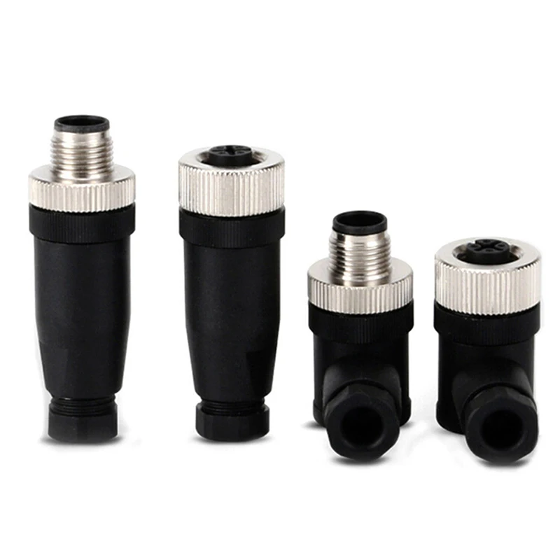 

New Hot PG7 Sensor Connector IP67 3 4 5 Pin Male/Female Connector Waterproof Plug Screw Straight/Right Angle M12 Plug