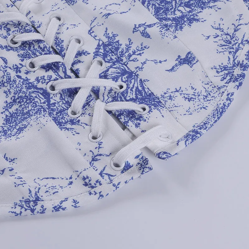 Летняя женская сексуальная майка Musuos без рукавов на шнуровке облегающие Топы