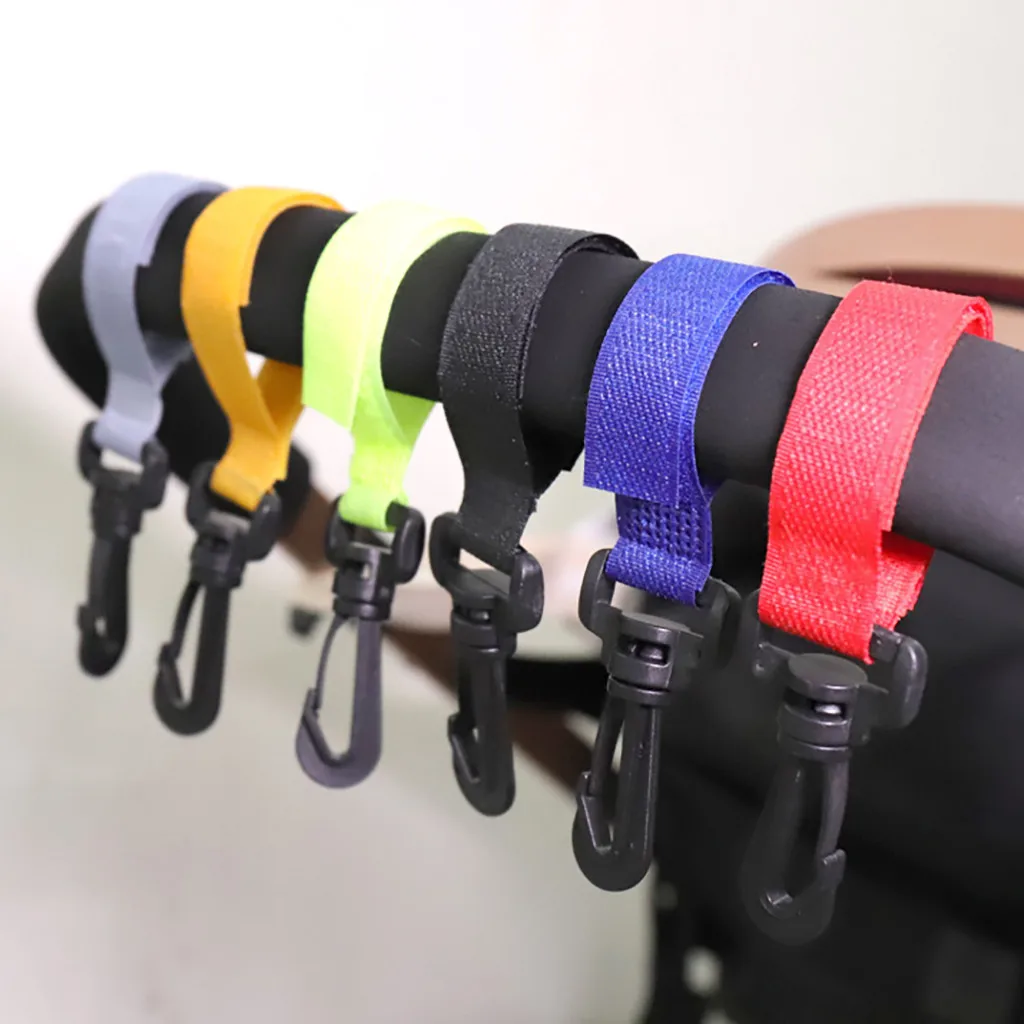 Новые пластиковые крючки для детских колясок зажимы коляски ярких цветов