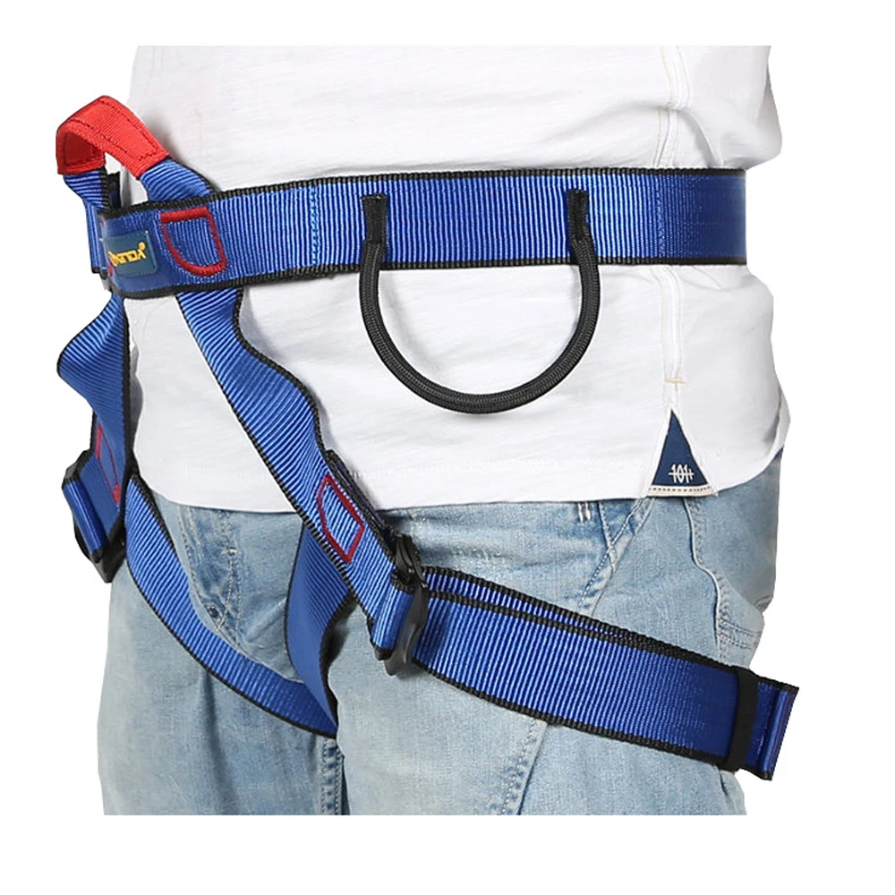 xinda professional outdoor sports safety belt rock climbing harness waist support half body harness aerial survival equipment free global shipping