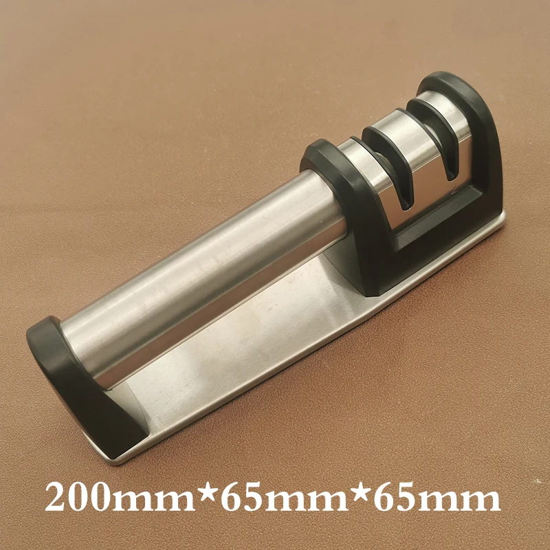 Stainless steel two-hole household sharpener kitchen knife fruit multi-purpose simple operation obvious effect | Дом и сад