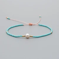 2021 boho mini beads bracelet femme hand woven pearl best friend bracelet charm pulseras boho jewelry vintage armband wholesale