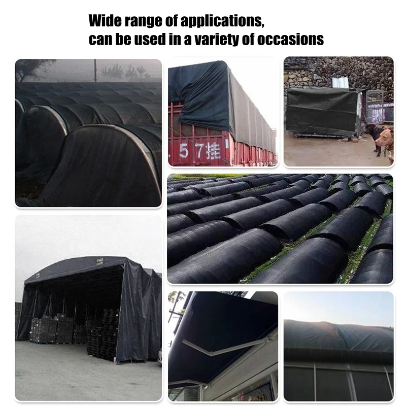 Плотная непромокаемая Брезентовая ткань 0 29 мм черного цвета для сада теплицы