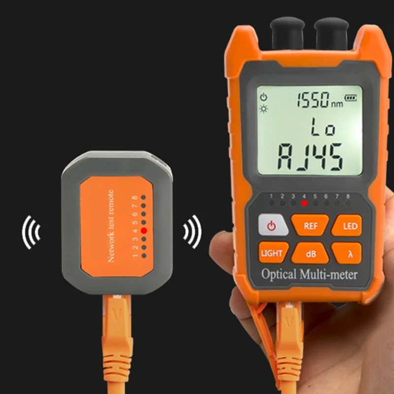 Rechargeable Optical Power meter, Visual Cable Test, LED Lighting Optical Fiber Tester, 10Km Visual Fault Locator