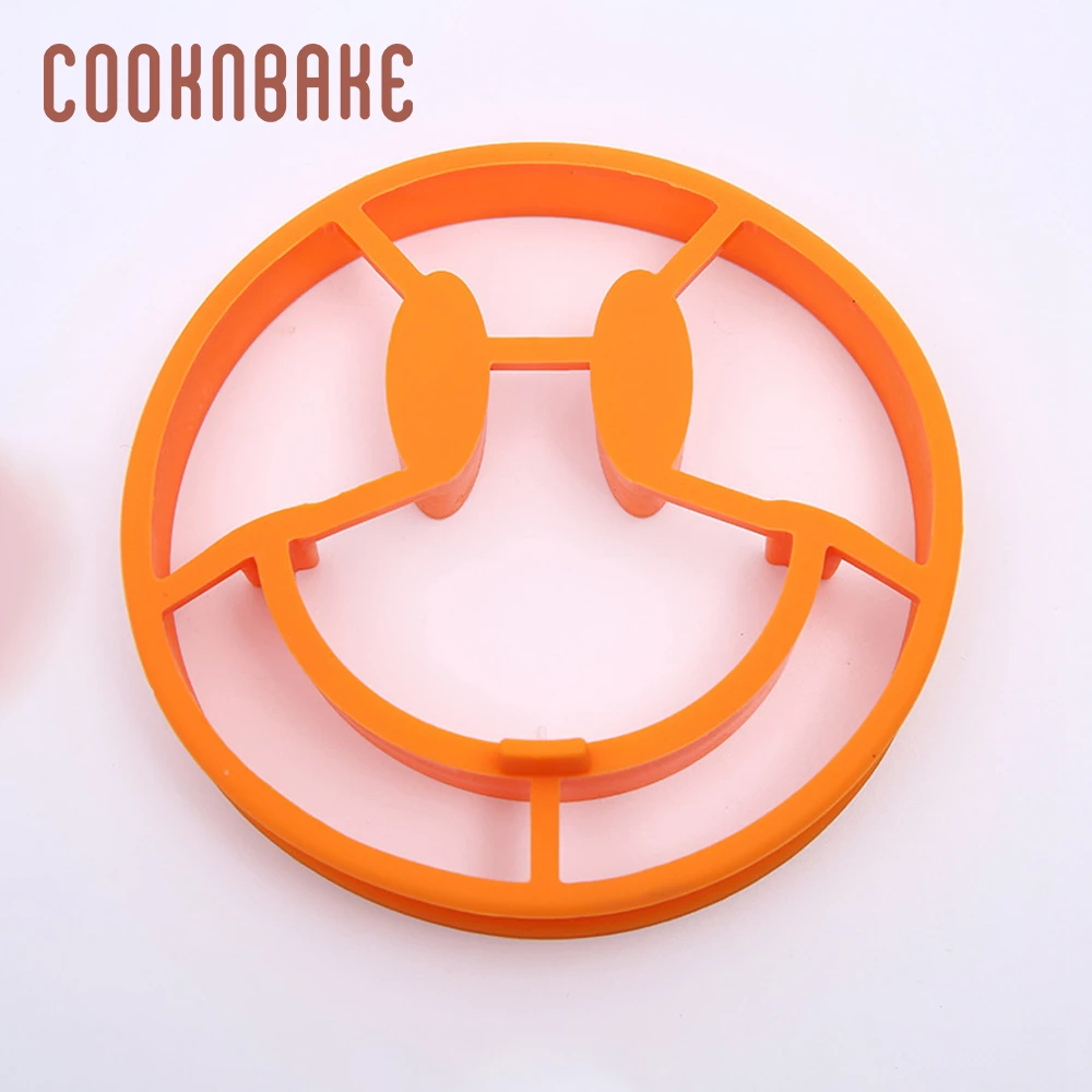 COOKNBAKE owl Silicone Egg mold smile face Pancake Maker Nonstick Cooking Tool Cheese ring breakfast pastry DIY cook | Дом и сад
