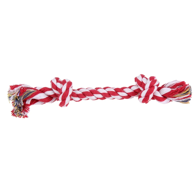 

Mascotas Pet Cotton Chew Knot Toy Perros Accesorios Pet Cotton Multicolor Braided Bone Rope Chew Knot Toy Jouet Chien Cachorro
