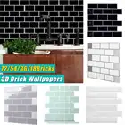 3D-Наклейки для кирпичной плитки, домашняя Водонепроницаемая Самоклеящаяся мозаика, виниловая настенная плитка, кухонная плитка для очистки и приклеивания Backsplash, ванная комната