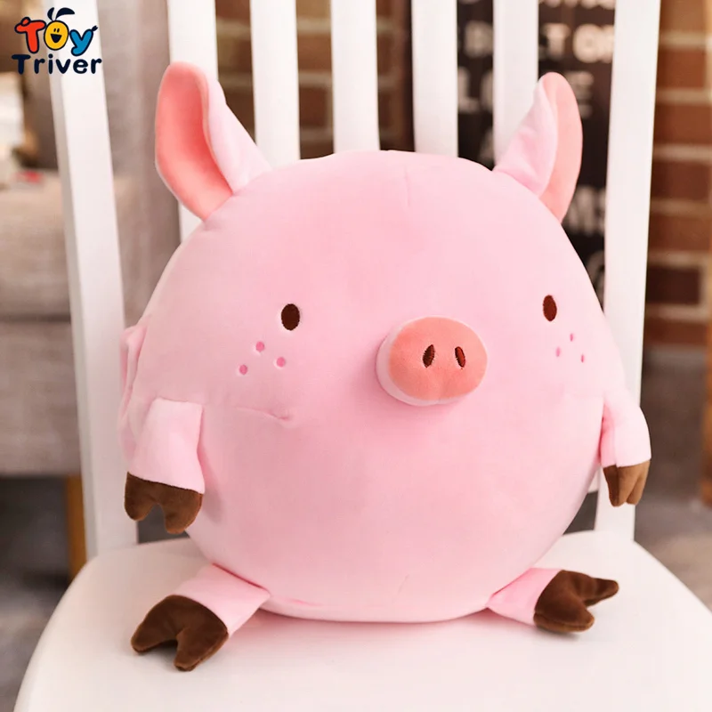 Kawaii Pig Hand более теплая подушка Подушка плюшевая игрушка Triver Мягкая кукла ребенок день рождения девочки подарок Декор для дома, магазина Прямая