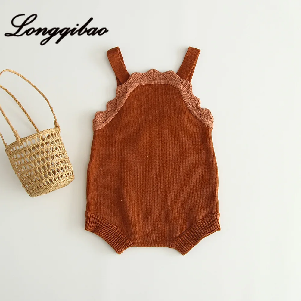 Осенний вязаный шерстяной комбинезон высокого качества для малышей 2020