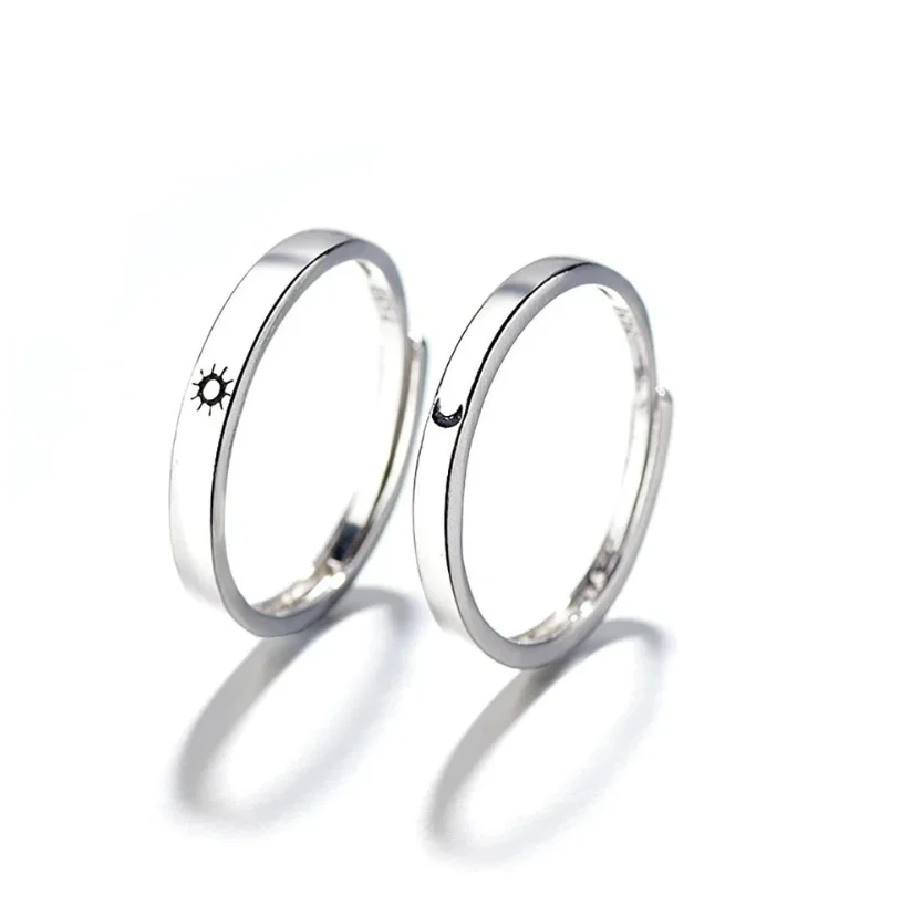 Мужское/женское кольцо YLWHJJ регулируемое в минималистичном стиле с Луной и
