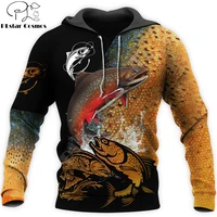 beautiful trout fishing 3d all over printed men hoodie autumn and winter unisex sweatshirt zip pullover casual streetwear kj446