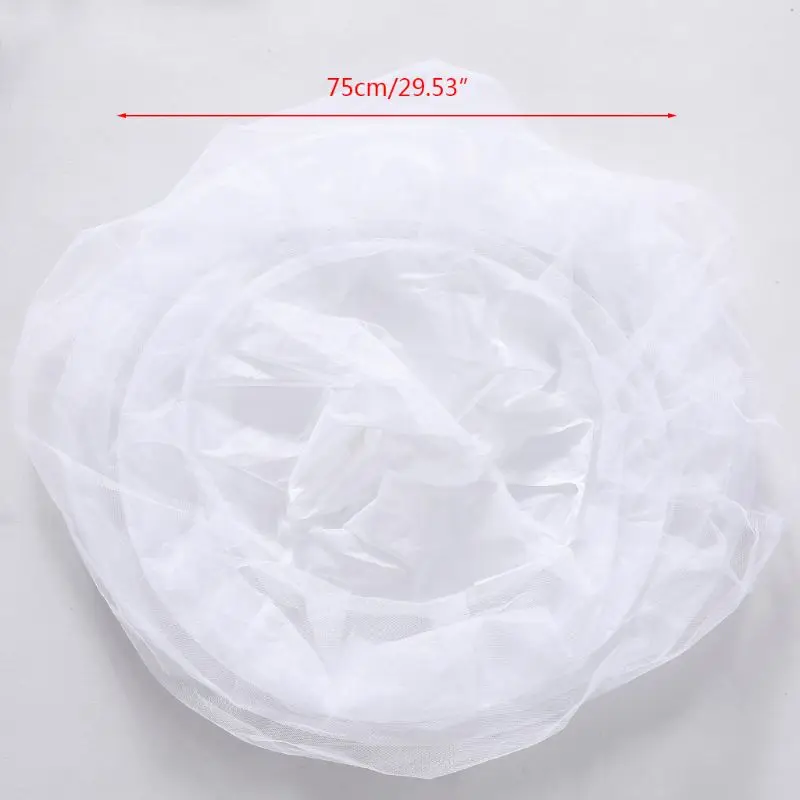 

Womens Bridal 3 Hoops Maxi-Length Petticoat Drawstring Waistband Multi-Layer Ball Gown Wedding Dress Bustle Crinoline 87HC