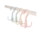 1 шт. вращающаяся Многофункциональная вешалка с 4 когтями, вешалка для крючка, галстук, шарф, вешалка для одежды, пластиковая вешалка для обуви с крючком