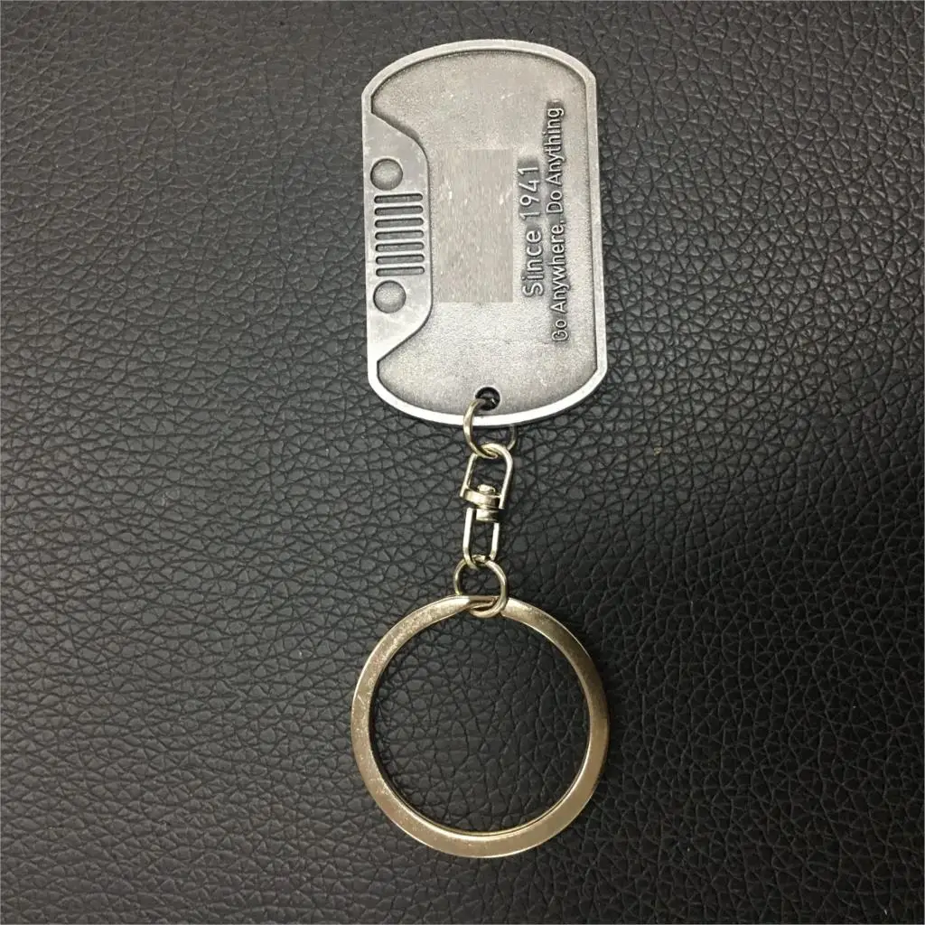 1 шт. брелок для ключей из нержавеющей стали металлический хромированный Jeep Wrangler