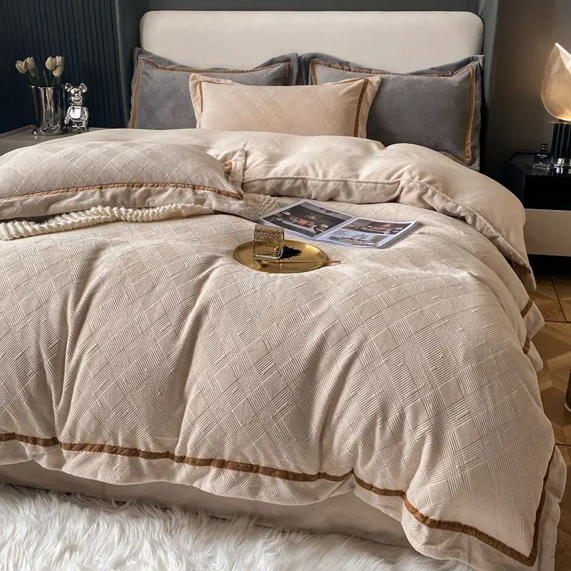 Комплект постельного белья из молочного волокна Простой Легкий роскошный