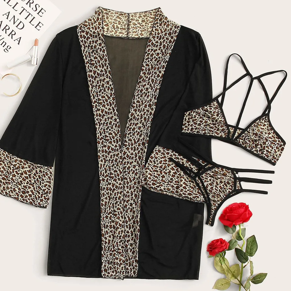 Новый пижамный комплект из 3 предметов 2020 женские весенне летние сексуальные