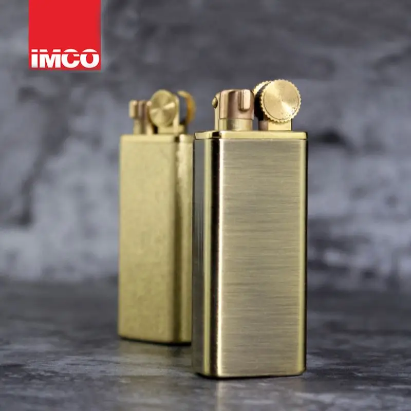 

IMCO4500 Brass Kerosene Lighter. Retro Windproof Grinding Wheel Cigarette Lighter.Men's Smoking Gadgets Accessory