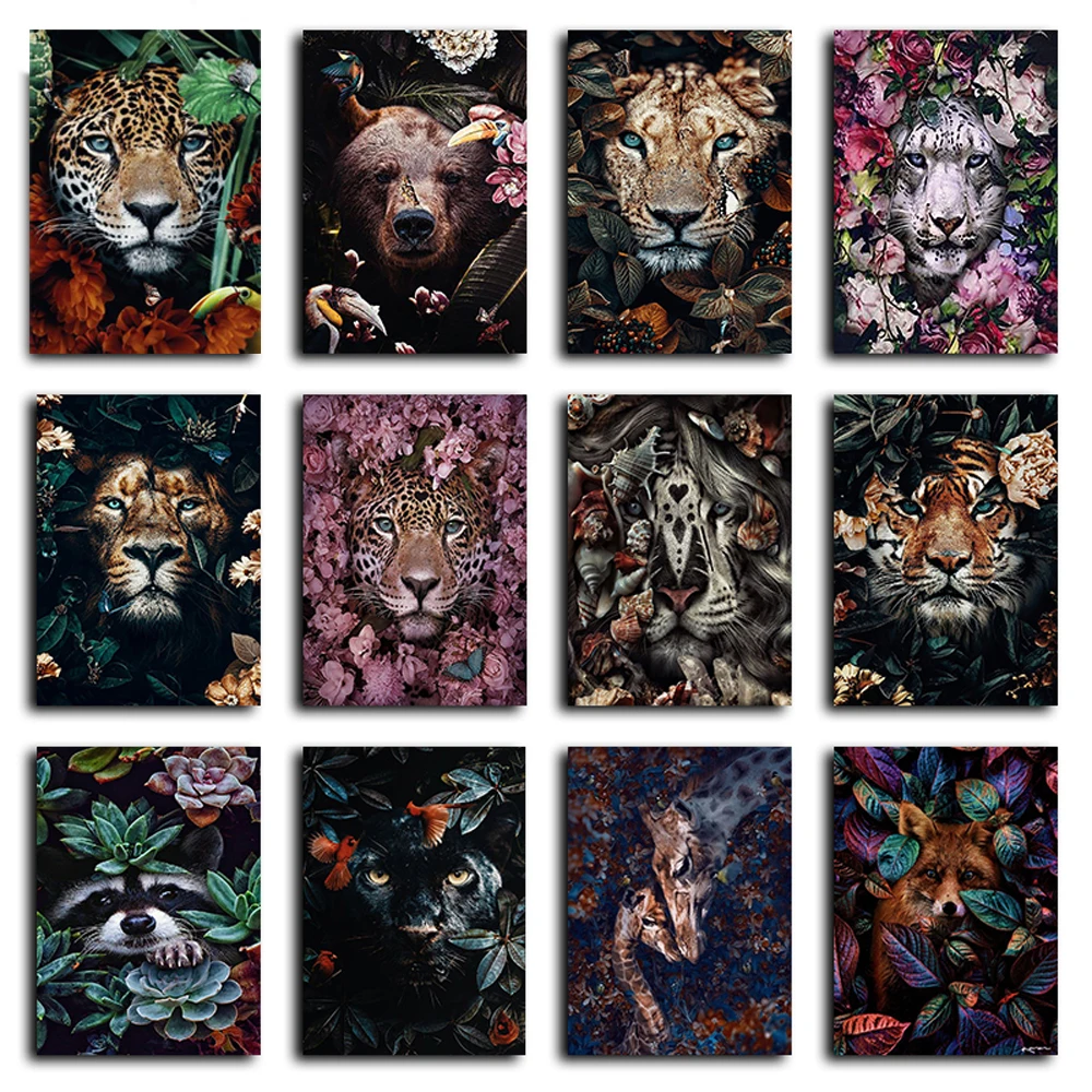 

Painting By Numbers flower and plants Drawing On Canvas HandPainted Gift Picture By Number animal Kits Home Decoration