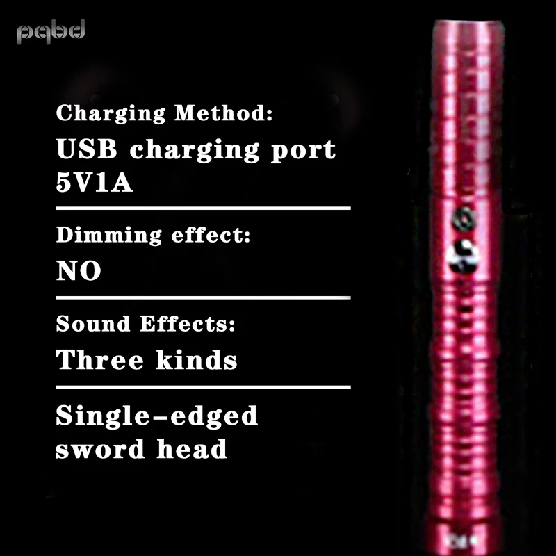 Световой меч pqbd с металлической ручкой FX светодиодный светильник типа световая