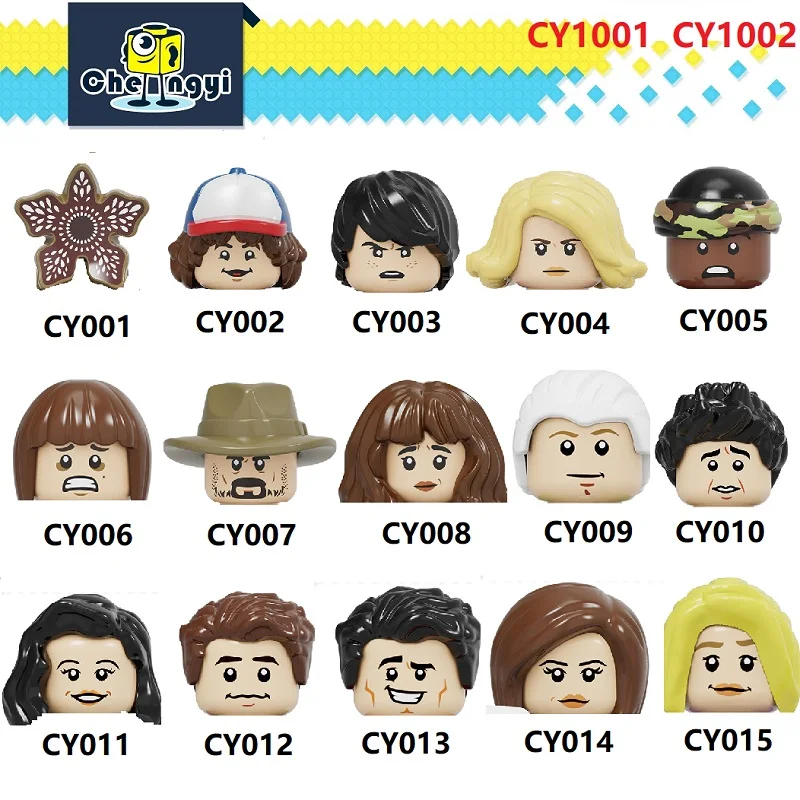 

Building Blocks Demogorgon Dustin Henderson Mike Wheeler Eleven Gunther Ross Geller Mon Figures For Children Toys CY1001 CY1002