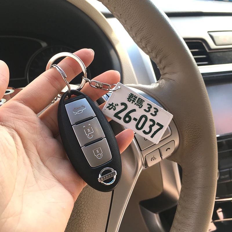 Популярный отличный подарок для JDM гоночных фанатов, водителей, Wakaba Mark, автомобильный брелок, автозапчасти, модель, брелок для ключей, брелок для ключей, автомобильный брелок для мужчин
