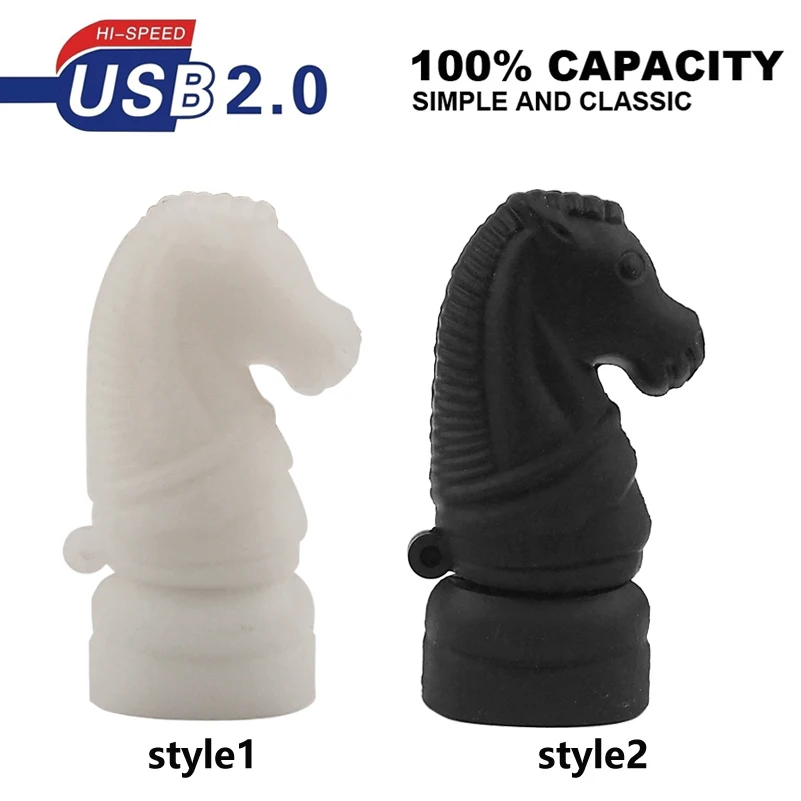 Usb флеш накопитель 2 0 новый мультфильм лошадь шахматы флешка 4 ГБ 8 16 32 64 128 Мб U