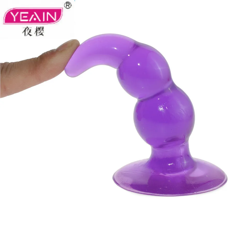 YEAIN 4 Inch Jelly Anal Pleasure Butt Plug - Bulbs Probe Includes Flared Base For Safety Cheap Tail Of Sex Product | Красота и