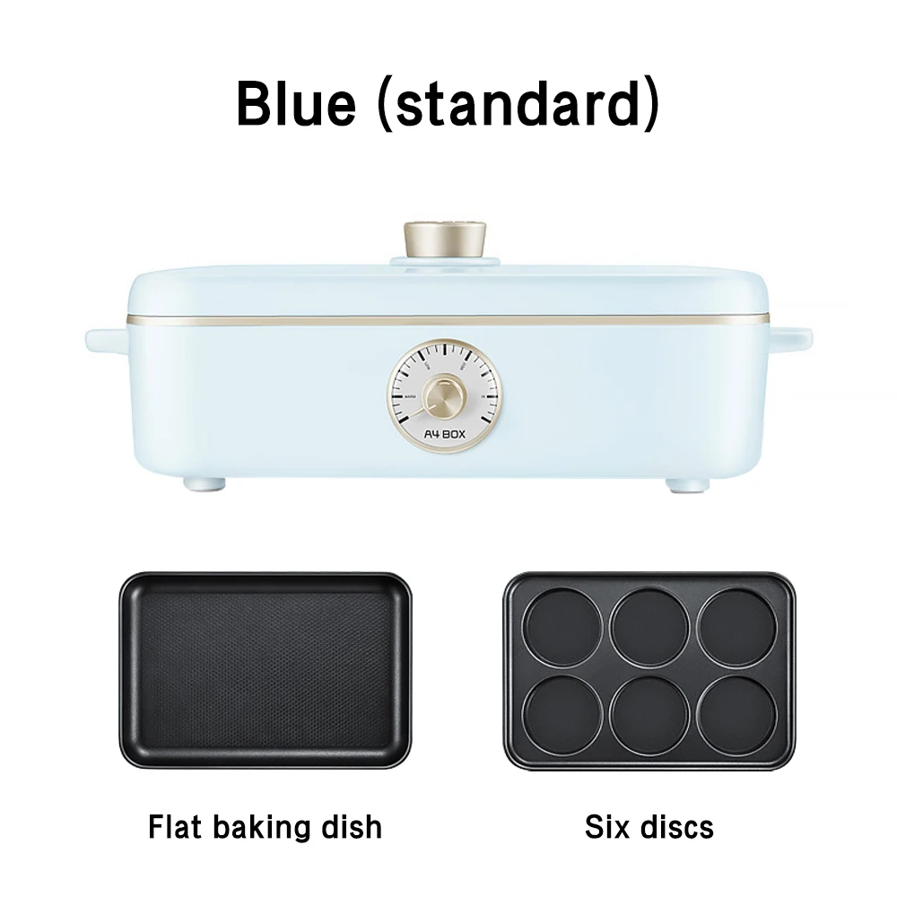 yuewo 220v multi function electric barbecue stove hot pot iron plate barbecue plate cooking pot frying barbecue machine free global shipping