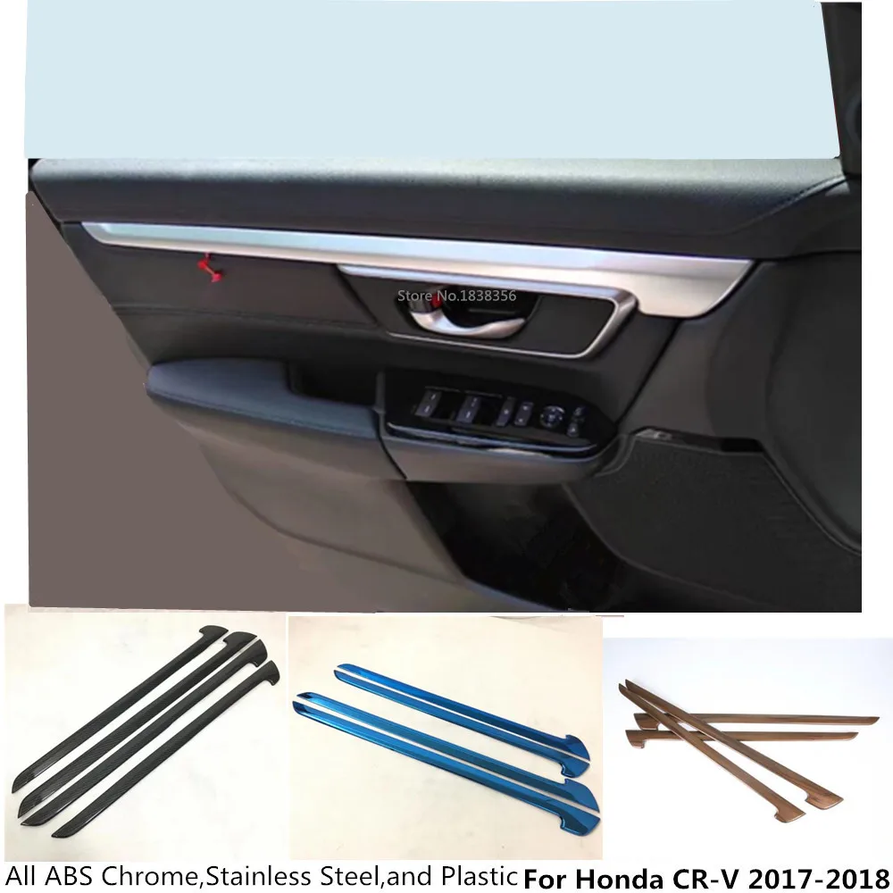 

Hot Sale For Honda CRV CR-V 2017 2018 2019 2020 Car Inside Door Panel Strip Cover Inner Edge Sticker Trim Panel Frame Molding