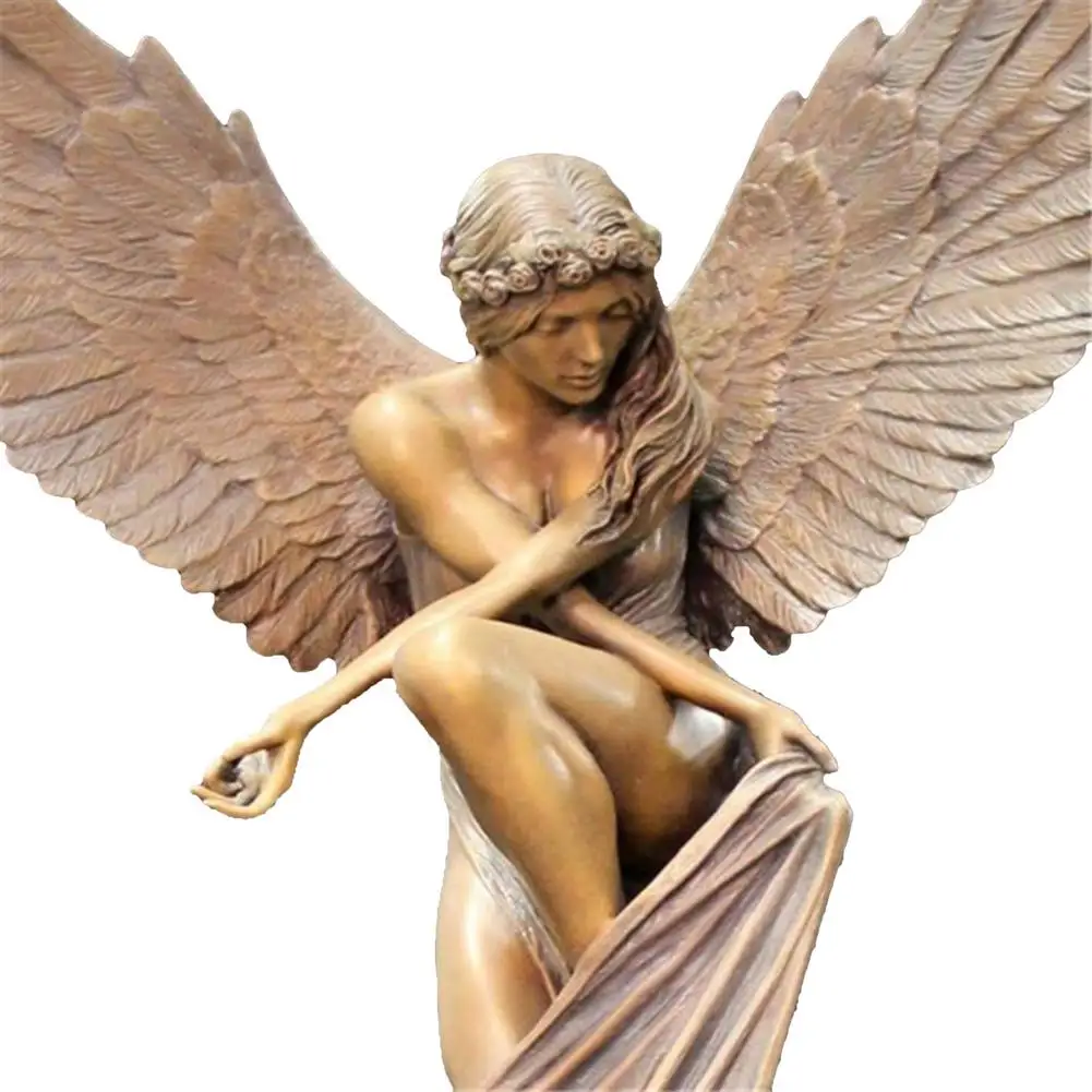 

Mini Redemption Angel Home Decor Statue Resin Desktop Sculpture Nordic Decoration Home Art Ornament For Living Office Bookcase