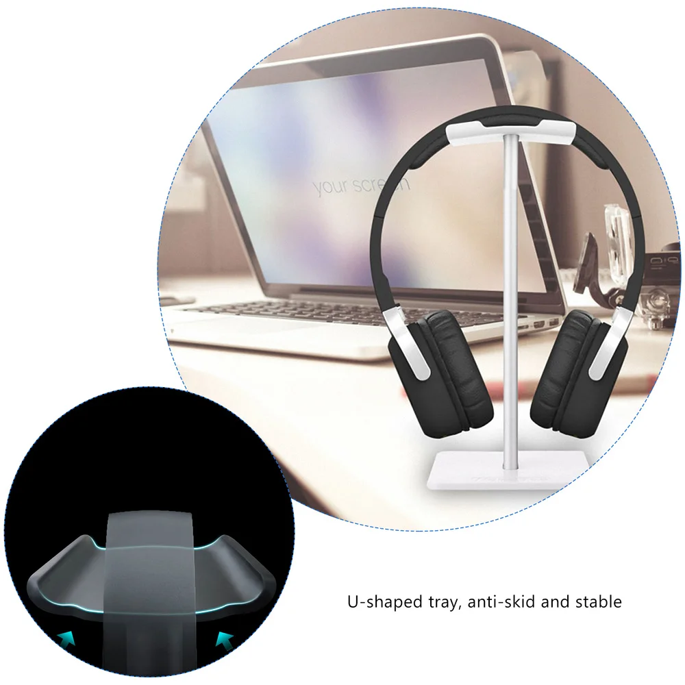 

1pc Headphone Stand Gaming Headset Holder Stand Anti-slip Display Rack