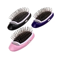 dropshipping electric ionic hairbrush portable magic negative ionic hair comb hair styling massage hair brush for vip customer