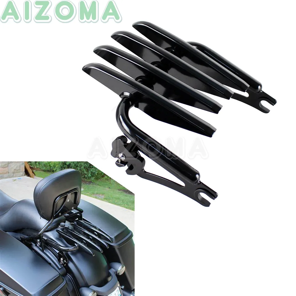 Съемная задняя стелс багажная стойка для мотоцикла Harley Touring Road King FLHR CVO Street Glide FLHX