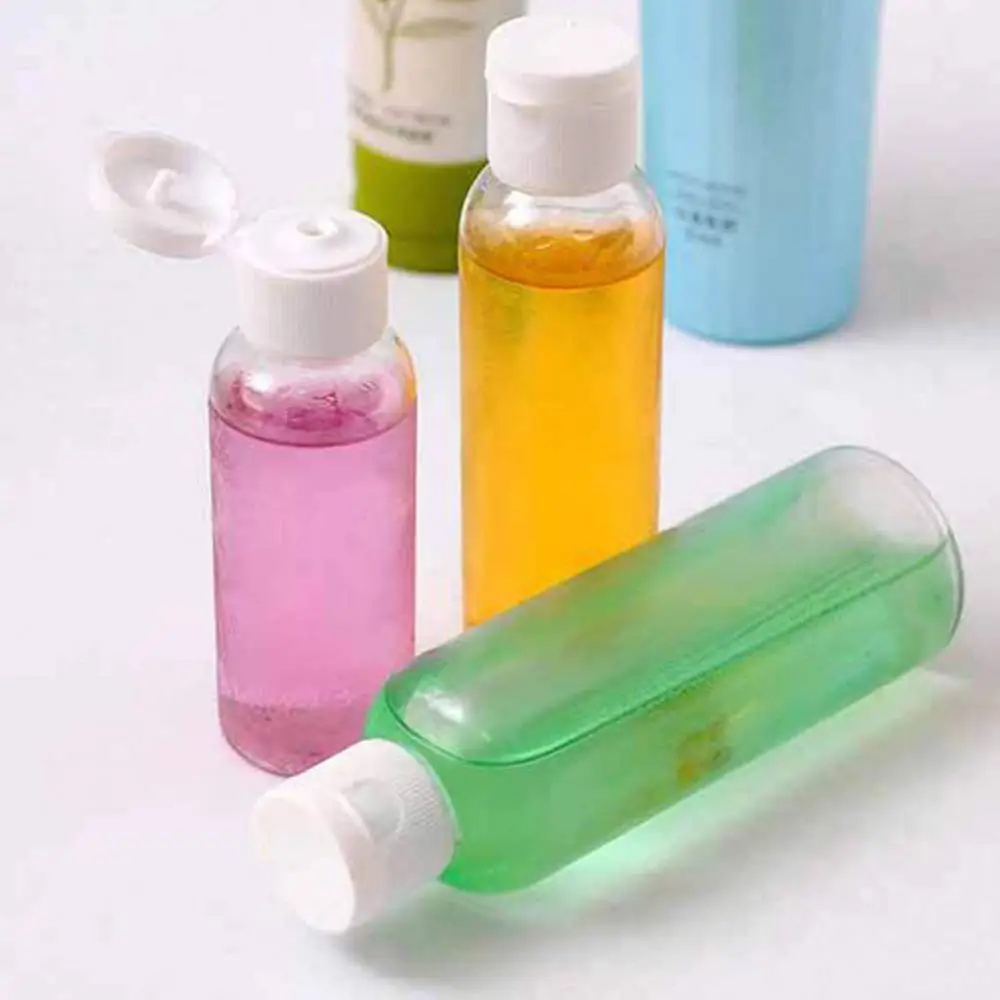 Пустые пластиковые флаконы для путешествий 100 мл откидная крышка жидкого крема
