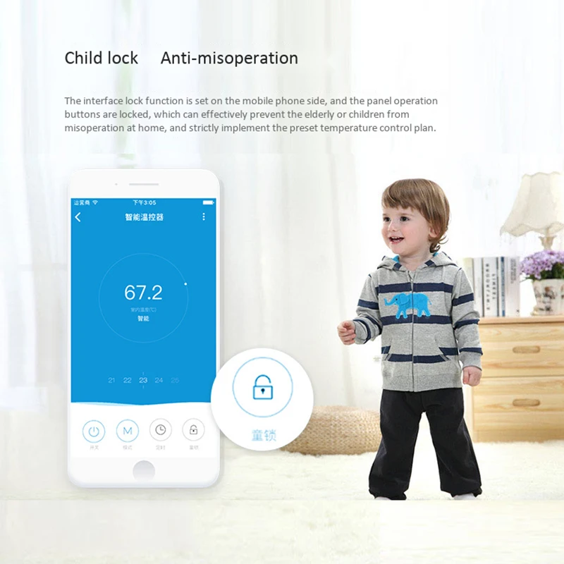 Умный термостат WiFi беспроводной контроллер температуры приложение контролирует