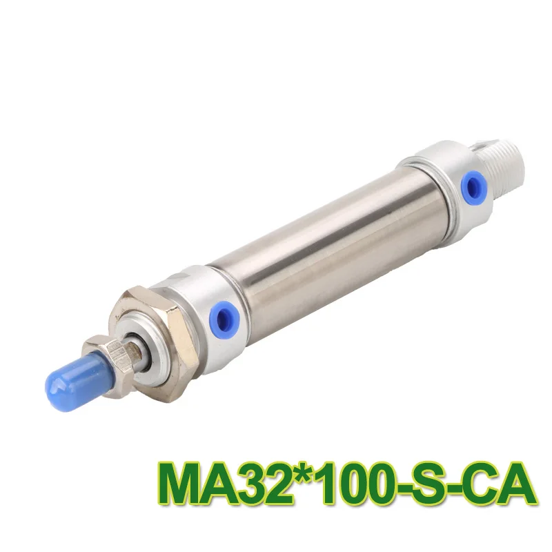 

MA32-100 Airtac типа ма серии нержавеющая сталь пневматический цилиндр одинарный стержень, маленького размера, круглой формы с диаметром 32 мм диам...