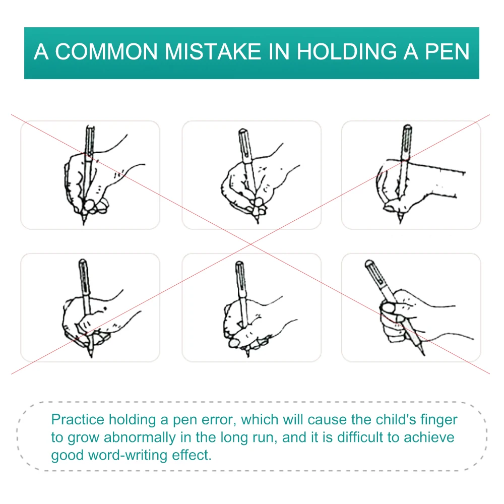 1/3Pc New Arrival Pencil Grasp Orthodontic Quality Siliconehold Pen Device Child Student Corrected Pencil Grip Loop Color Random