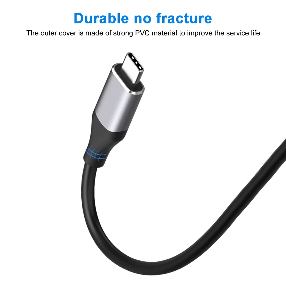 2 в 1 зеркальный кабель типа C к HDMI компьютерным смартфонам домашний офис 4K 60