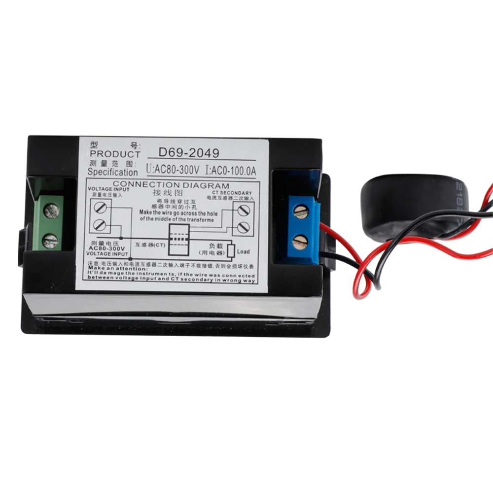 На рост от 80 до 300V Цифровой вольтметр Амперметр Цвет ЖК-дисплей мультиметр