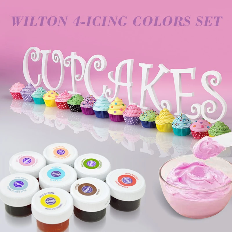 Пищевой краситель Wilton 8 цветов в комплекте сырье для выпечки крем торта пищевой