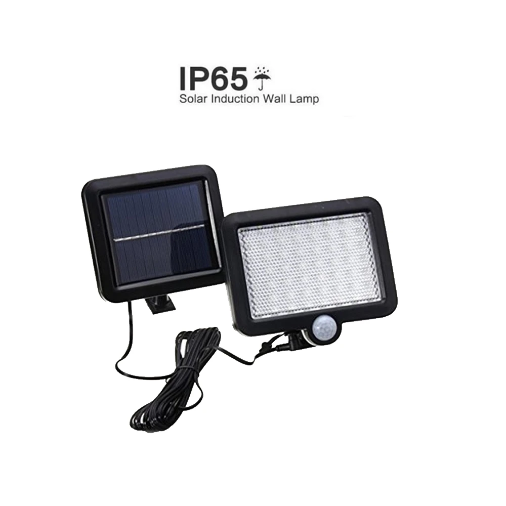 Настенный светильник на солнечной батарее 56/30 светодиодов PIR ночник с датчиком