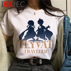 Футболки Genshin Impact top tees tumblr Мужская Уличная одежда harajuku футболка в эстетике