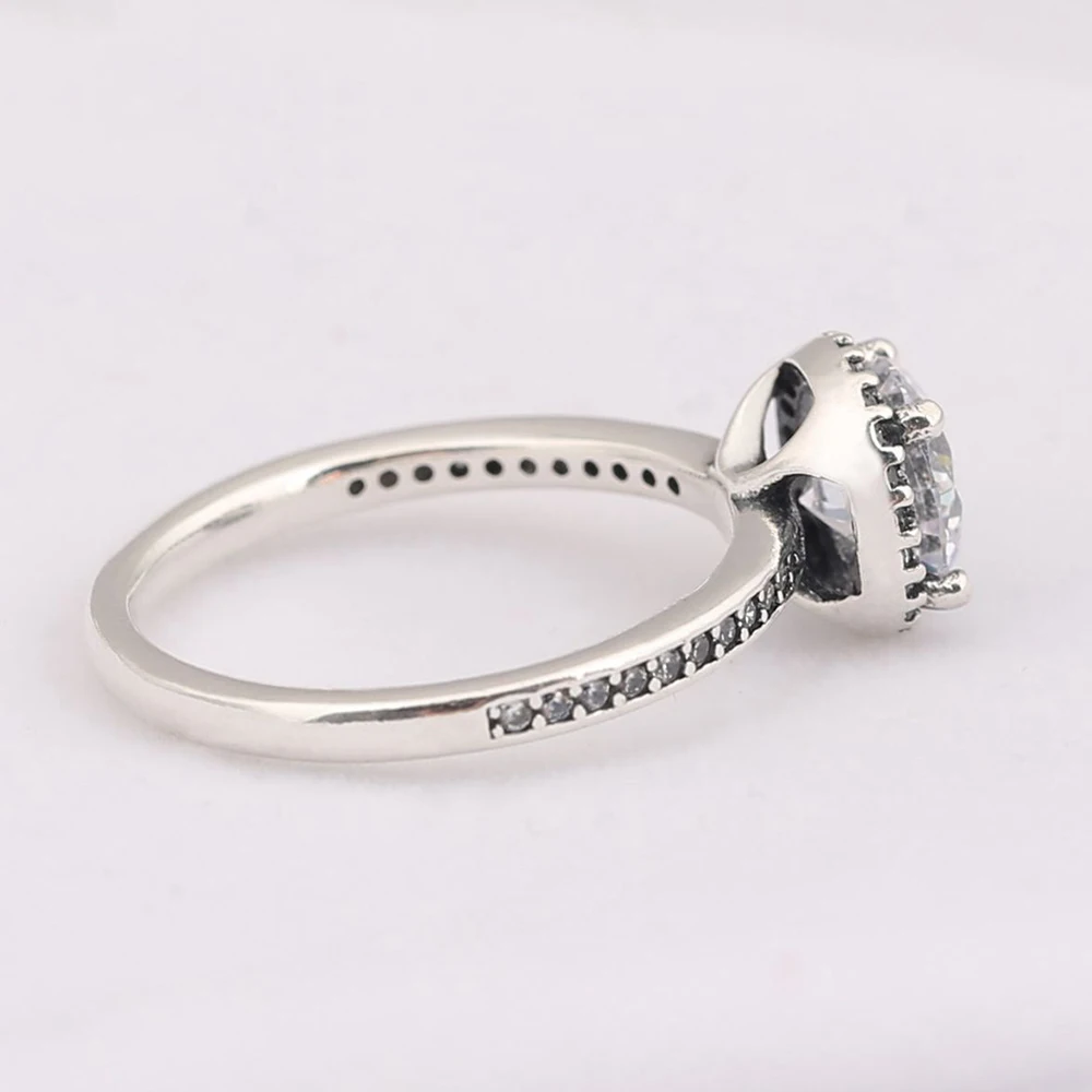Подлинное 925 пробы Серебряное Оригинальное классическое элегантное кольцо