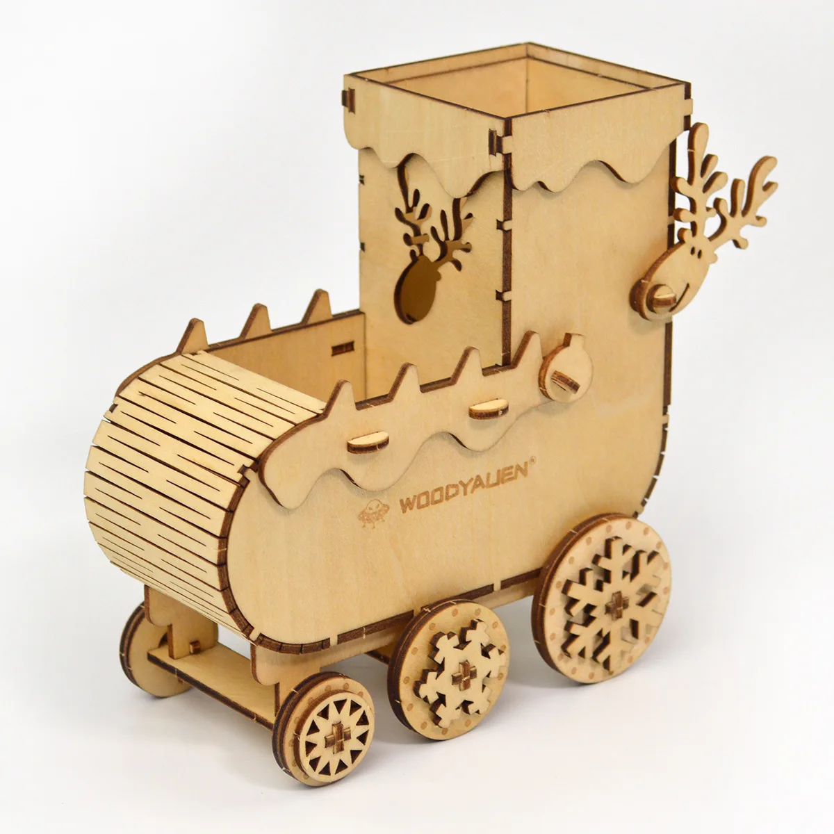 Детская игрушка Holz Modell внедорожник бык Рождество Лось автомобиль 3D деревянная